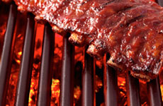 barbecue using firewood